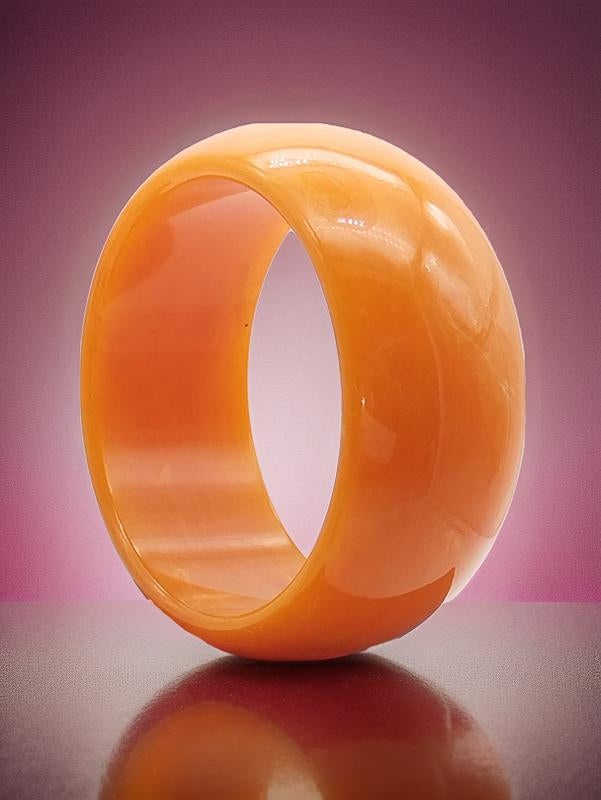 Brazalete naranja llamativo, pulsera gruesa de acrílico, joyería de verano, joyería, regalos, niñas