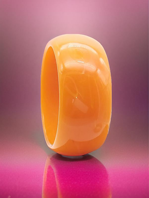 Brazalete naranja llamativo, pulsera gruesa de acrílico, joyería de verano, joyería, regalos, niñas