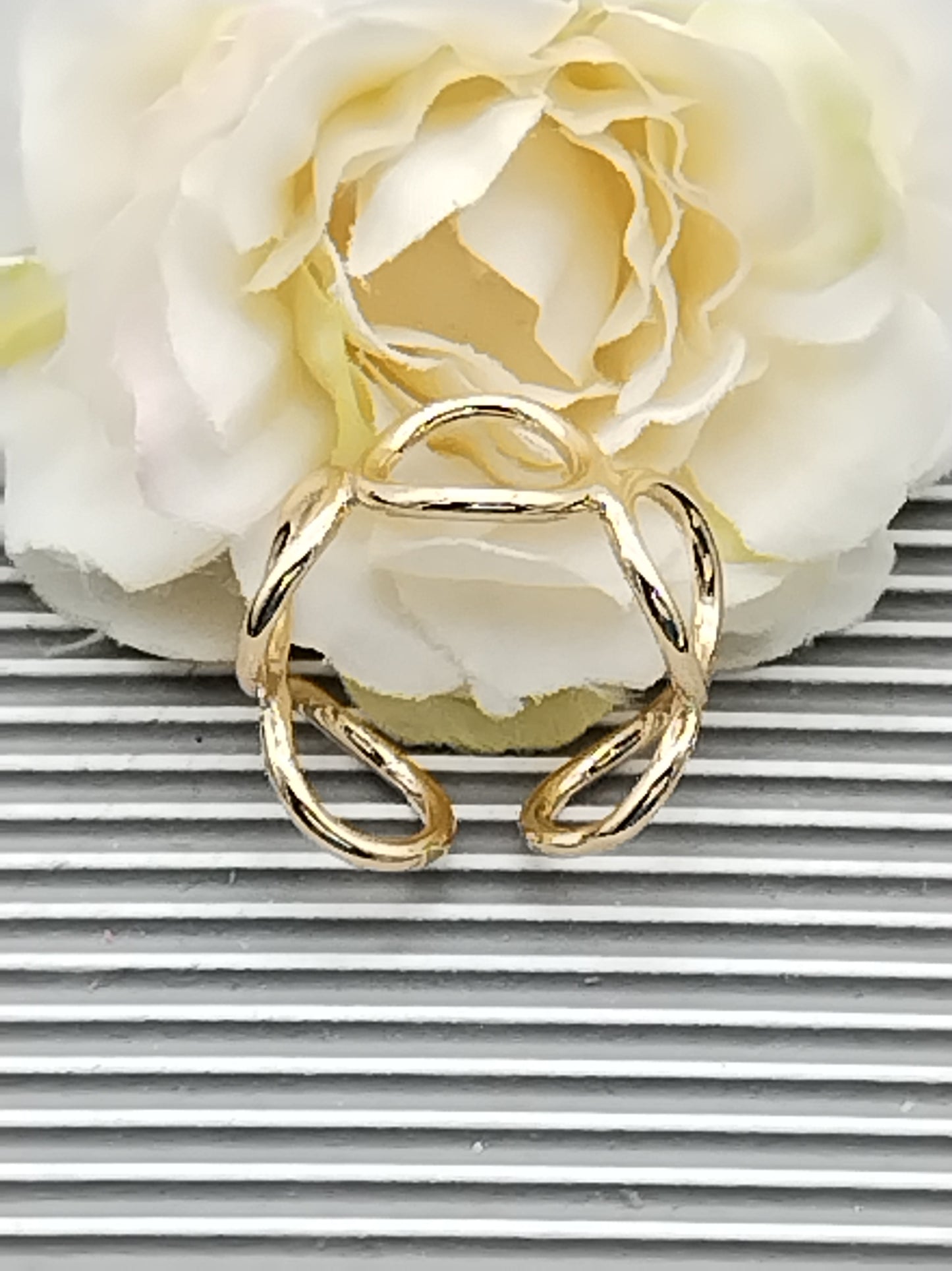 Anillo de círculo abierto, dorado, apilable, anillo ancho ajustable, joyería para mujer, regalos