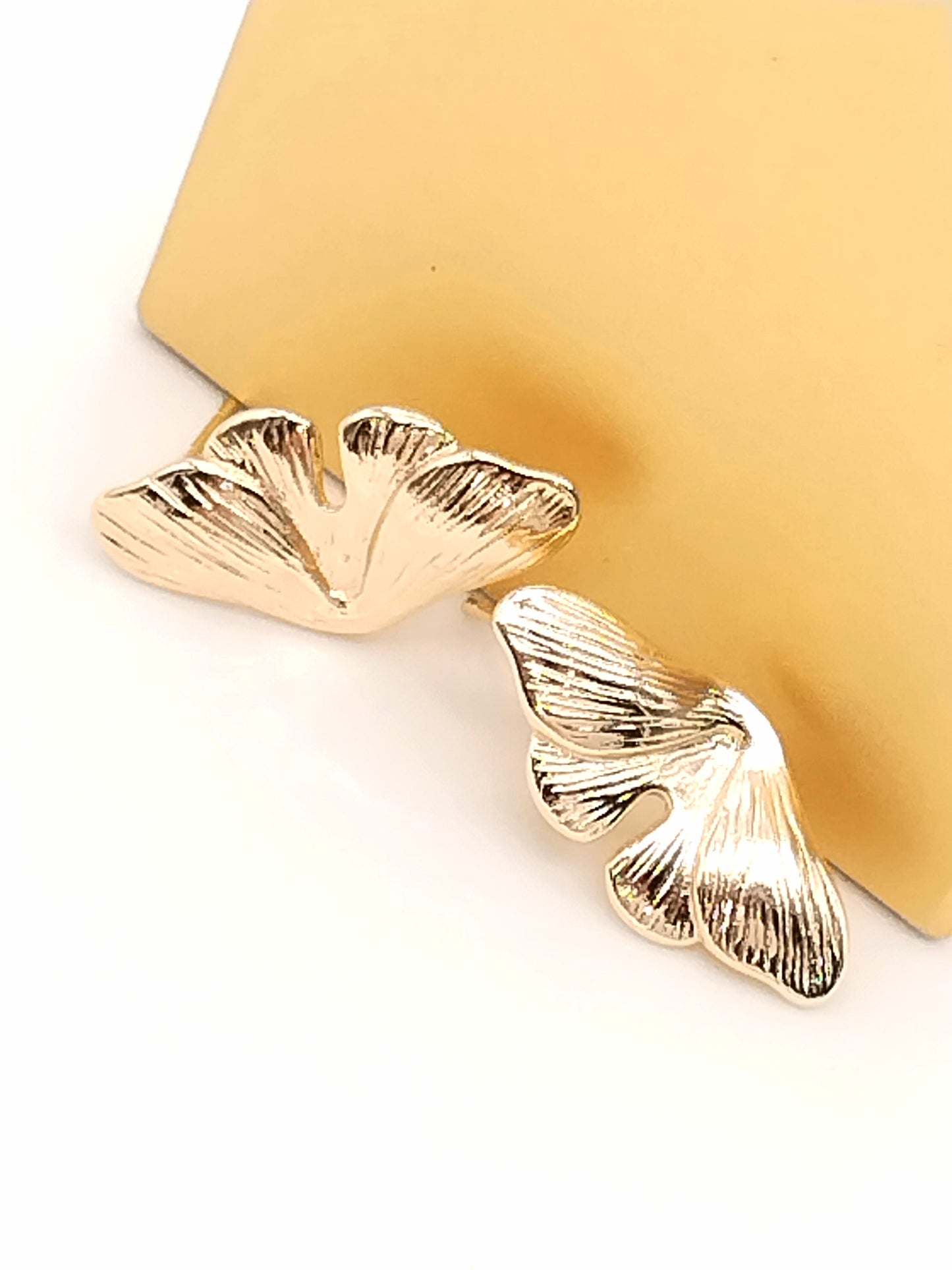 Pendientes de hojas, pendientes dorados, minimalistas, naturales, joyas de tendencia, cumpleaños, regalos, mujeres, niñas