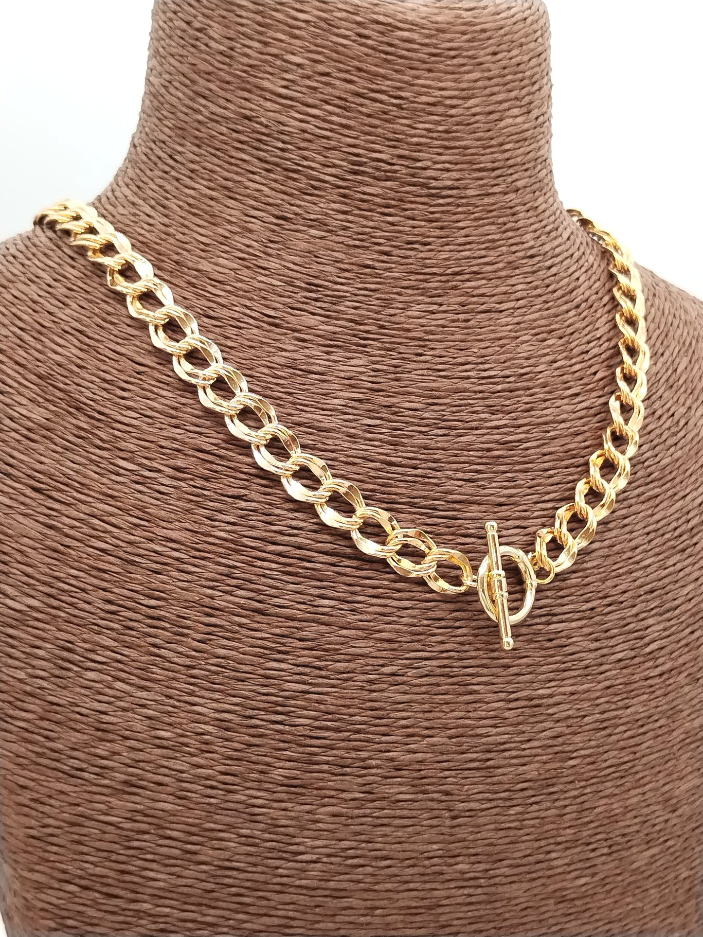 Chunky Gold Necklace, Curb Chain Choker, Trendy Affordable Jewelry, Christmas Gifts, For Her