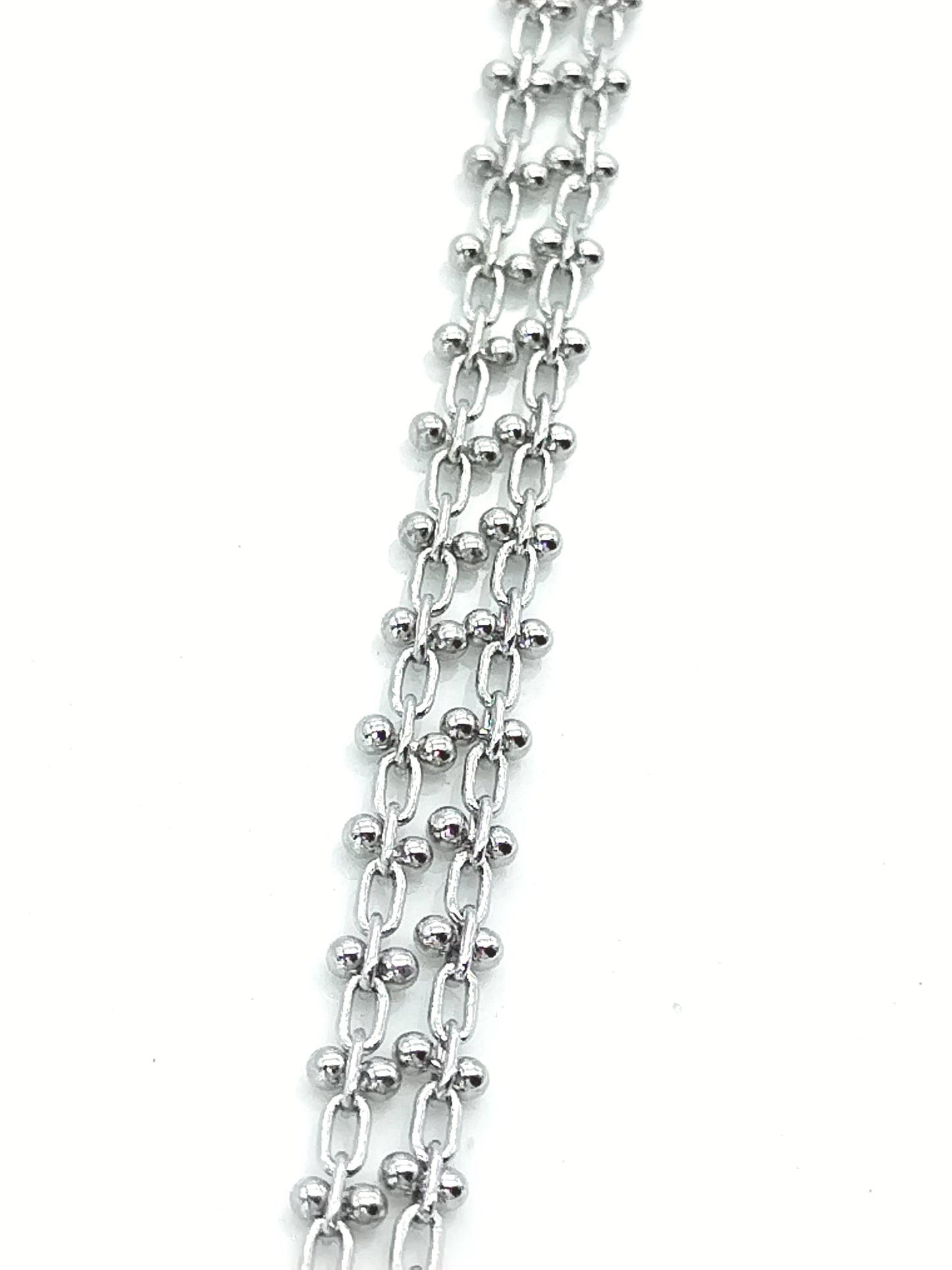 Pulsera de doble cadena de plata, joyería elegante y minimalista, sostenible, regalo de San Valentín, joyería para mujer