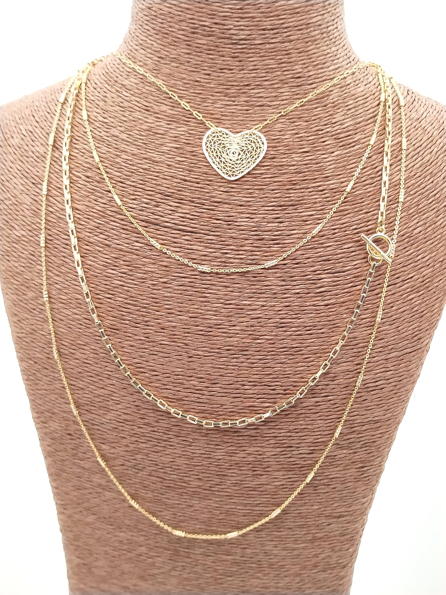 Long Dainty Gold Chain Necklace