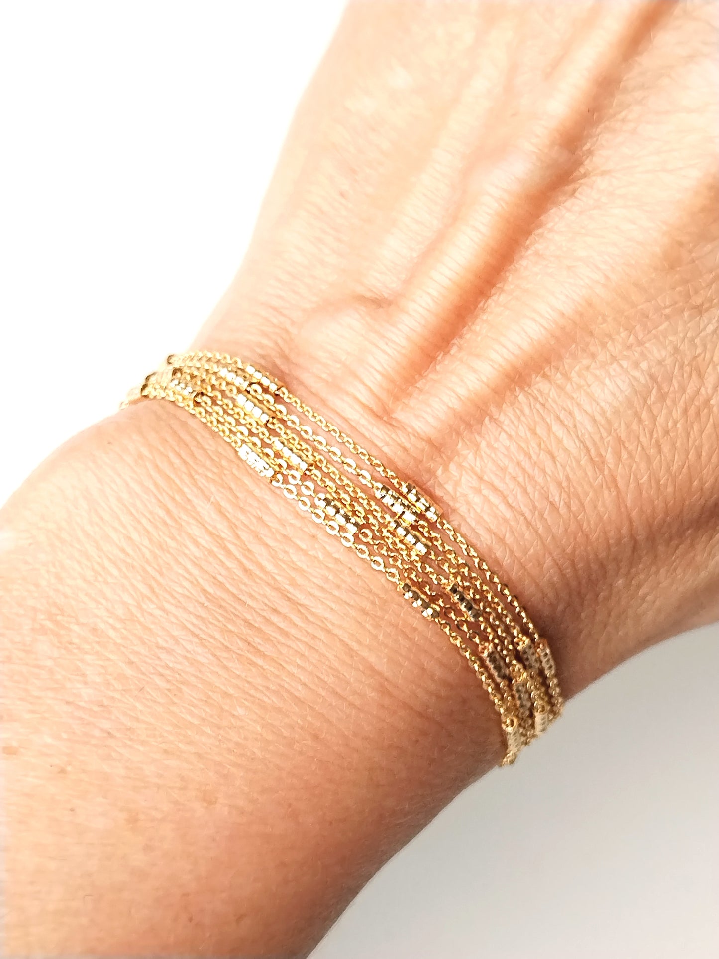 Long Dainty Gold Chain Necklace
