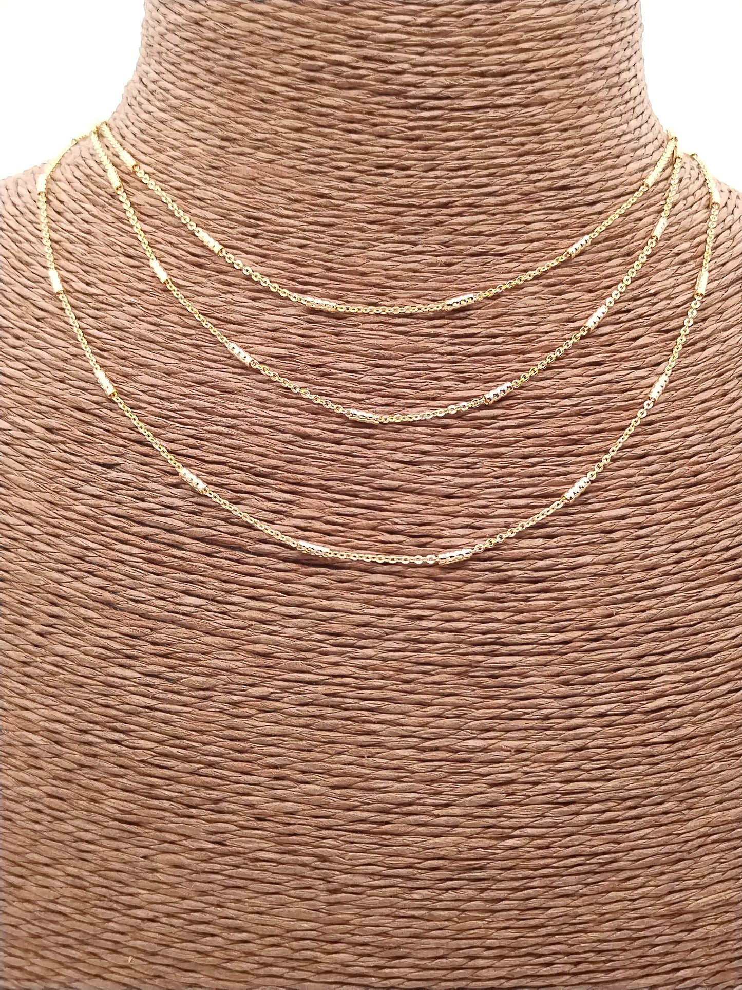 Long Dainty Gold Chain Necklace