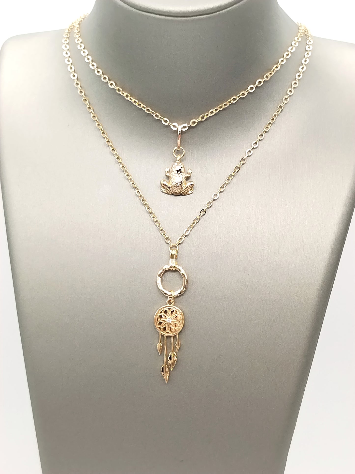 Dream Catcher Necklace, Lariart Y Gold Chain Necklace, Trendy Jewelry, Minimalist, Gifts