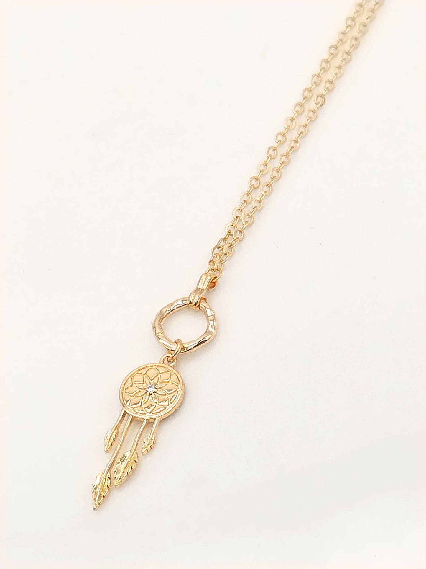 Dream Catcher Necklace, Lariart Y Gold Chain Necklace, Trendy Jewelry, Minimalist, Gifts