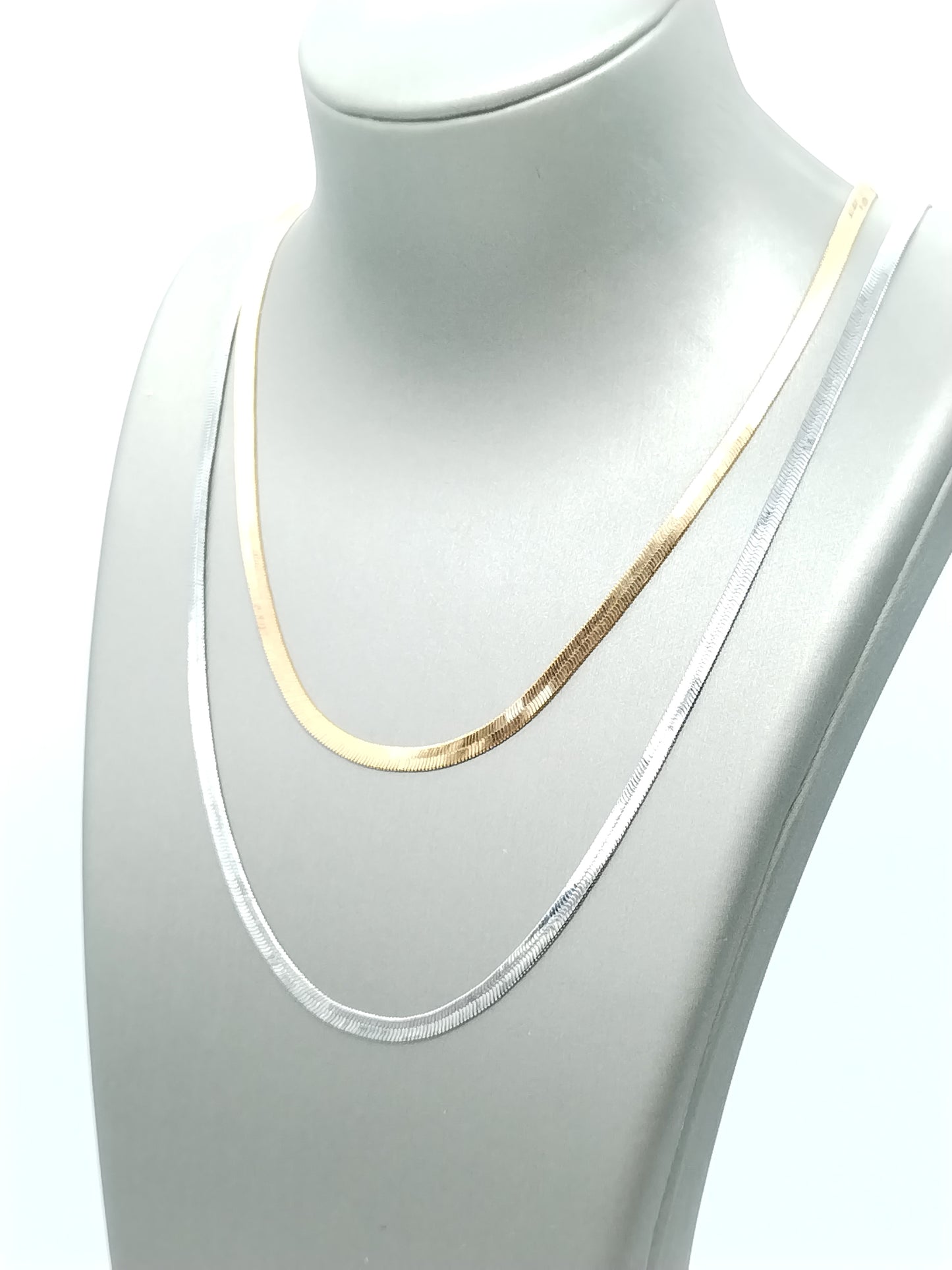 Gold Snake Chain Necklace – 18K Gold Plated Flat Choker