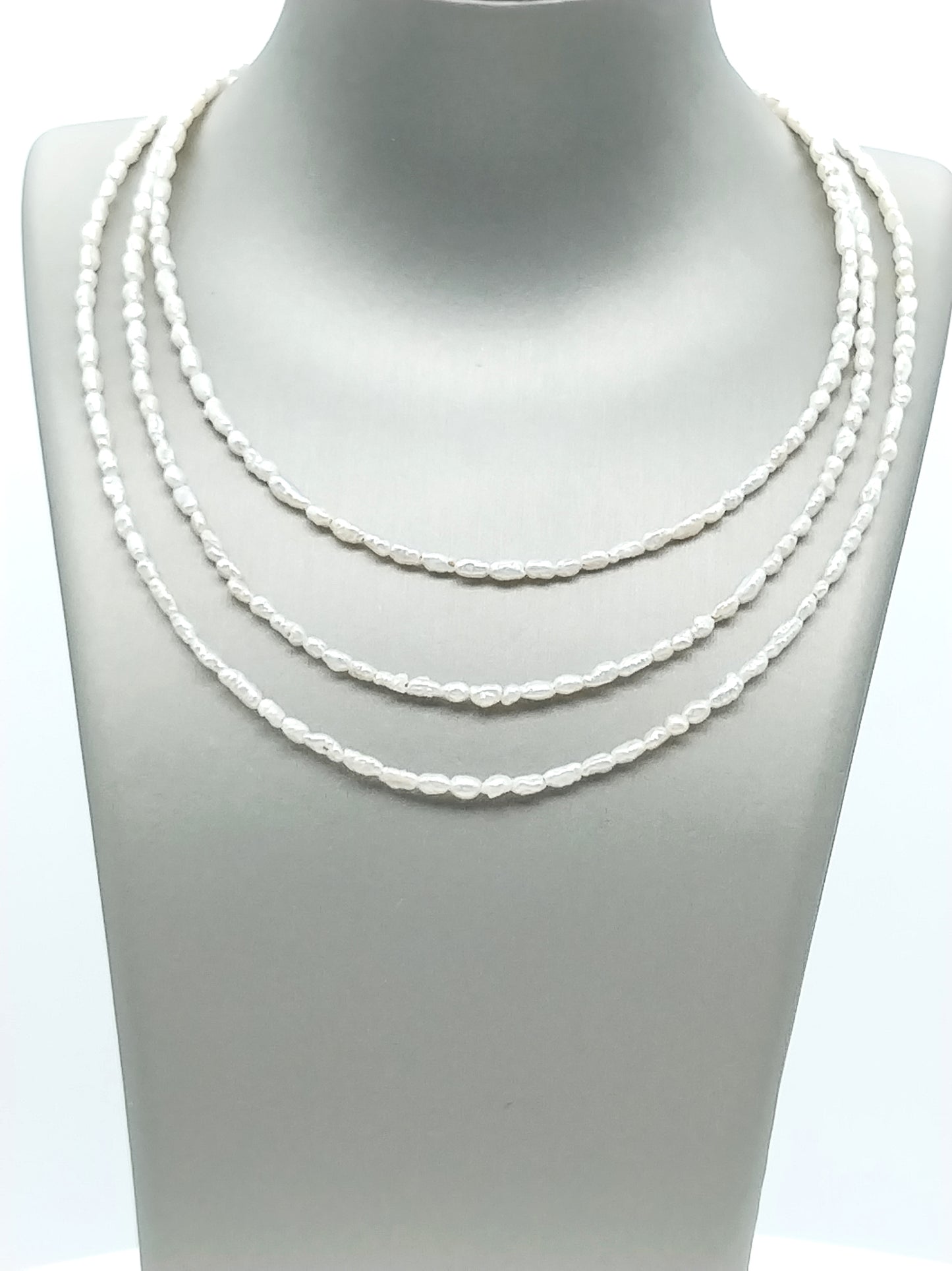Tiny Keshi Pearls Gold Choker Necklace