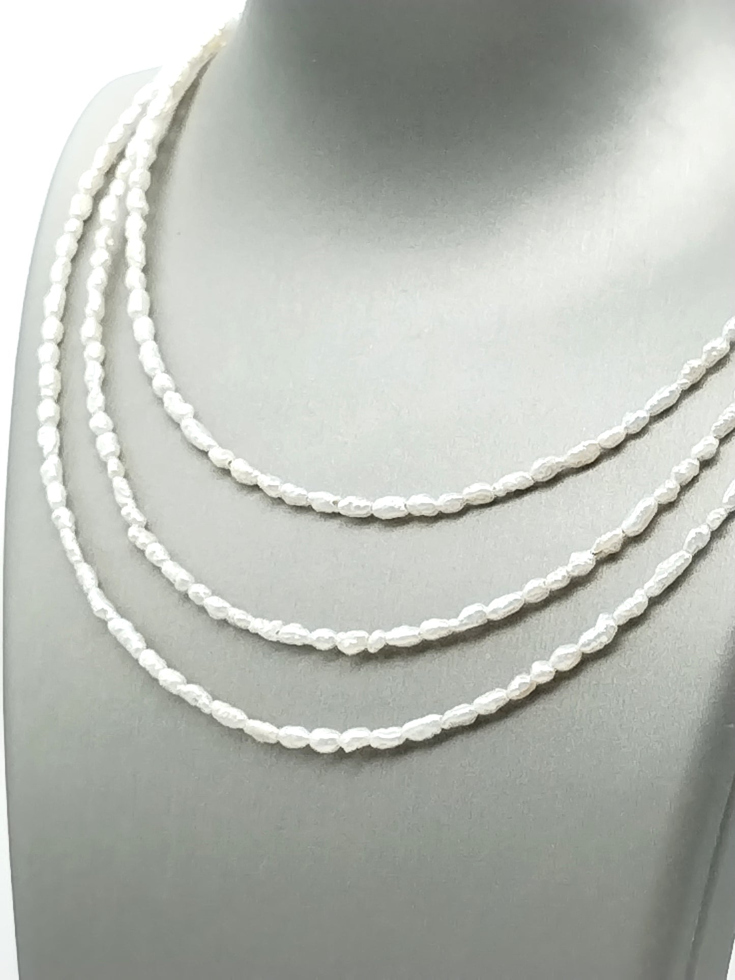 Tiny Keshi Pearls Gold Choker Necklace