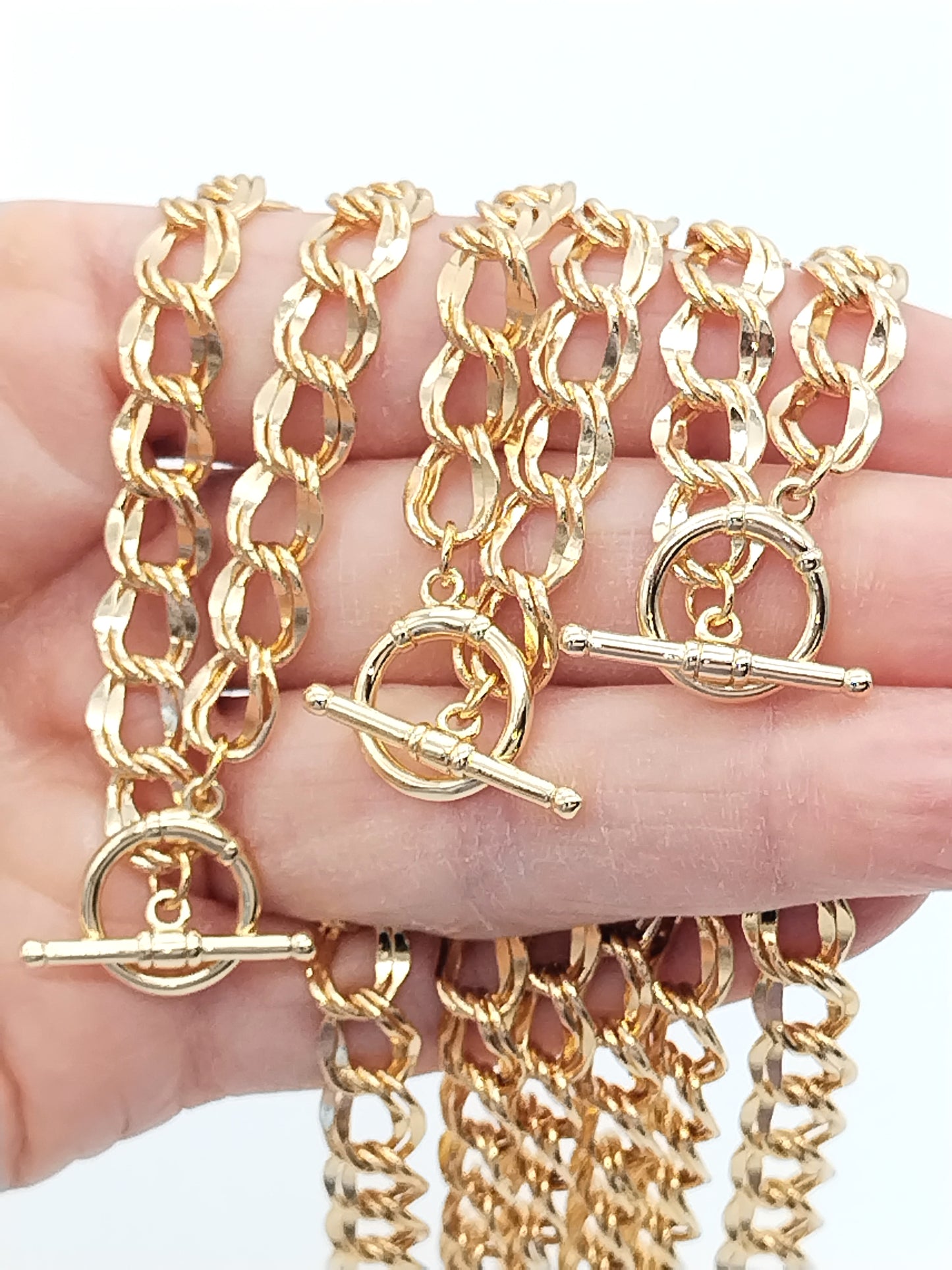 Bold Chunky Gold Necklace for Women | Link Chain & Toggle
