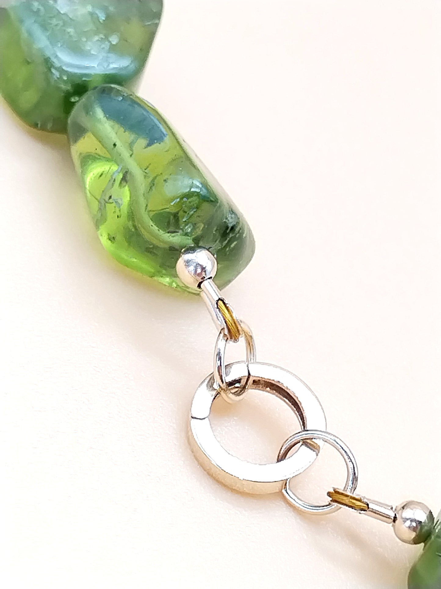 Chunky Peridot Nugget Necklace | San Carlos Apache Peridot | Citrine & Solid Gold
