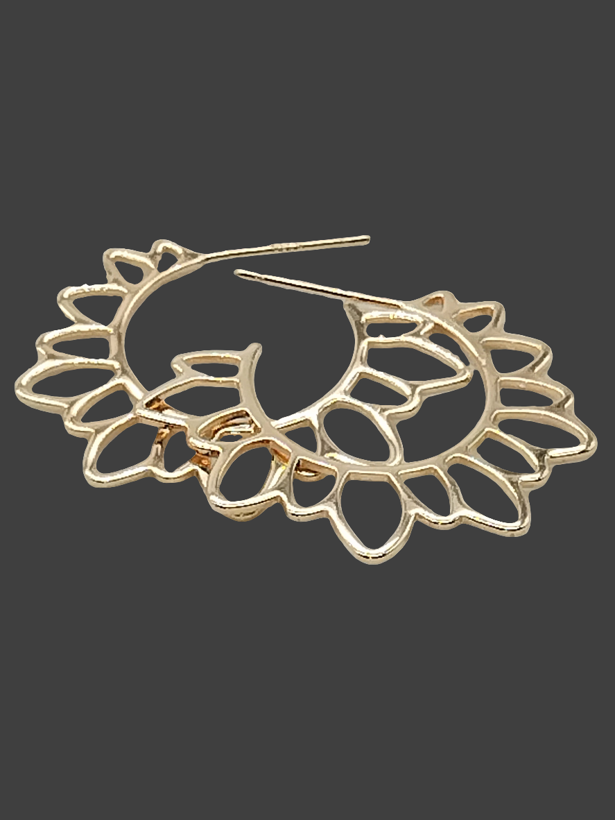 Sonnen-Creolen, groß, 18 Karat vergoldet, lässig, Boho-Chic, Schmuck, Frauen, Mädchen, Geschenke