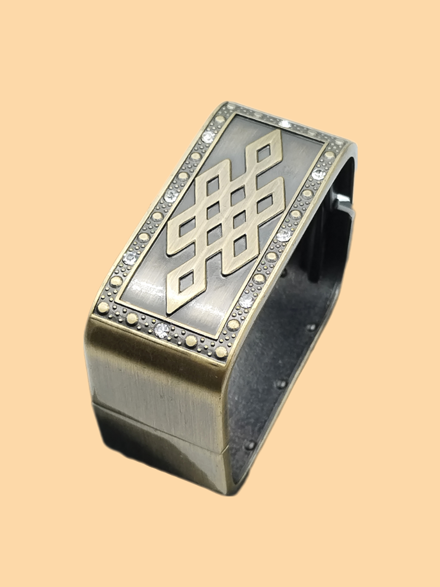 Brazalete de bronce grueso, pulsera rectangular, joyería, mujer, para ella, regalos, moda
