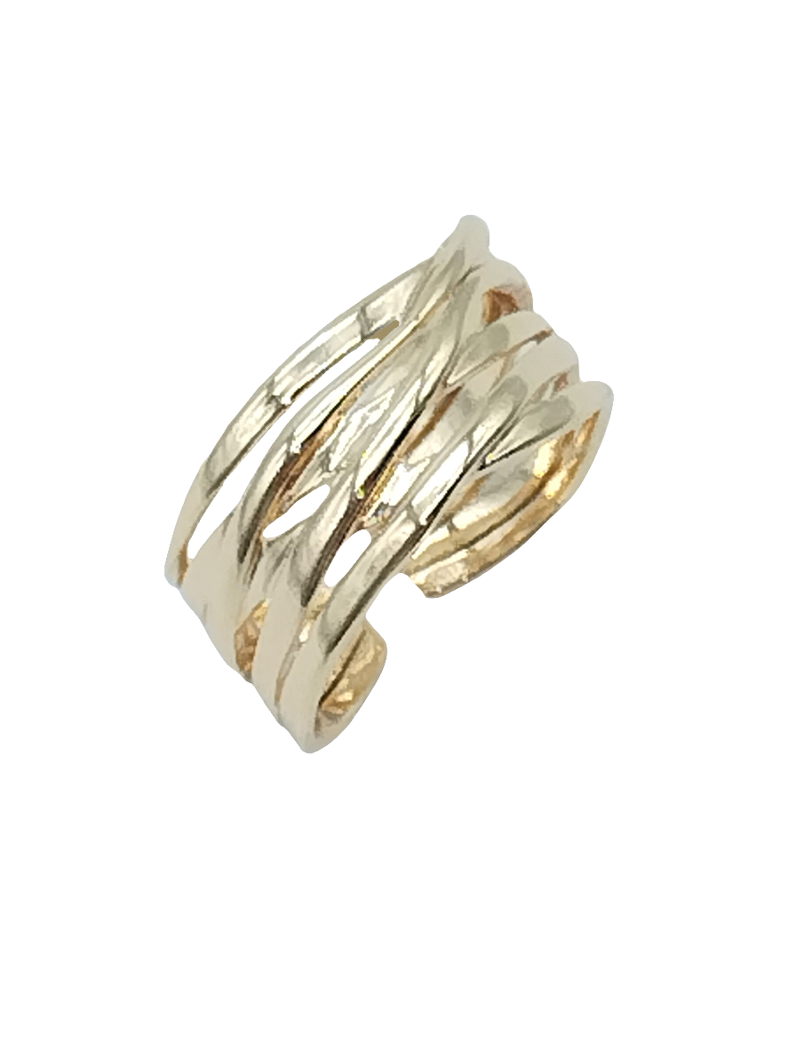 Breiter, klobiger Goldring