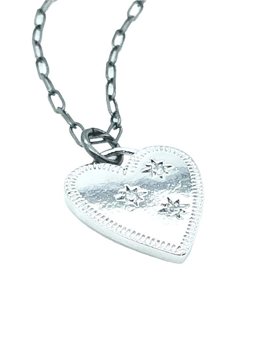 Gargantilla de corazón de plata, collar con dije de plata esterlina, joyería elegante y de moda, regalo para mujeres