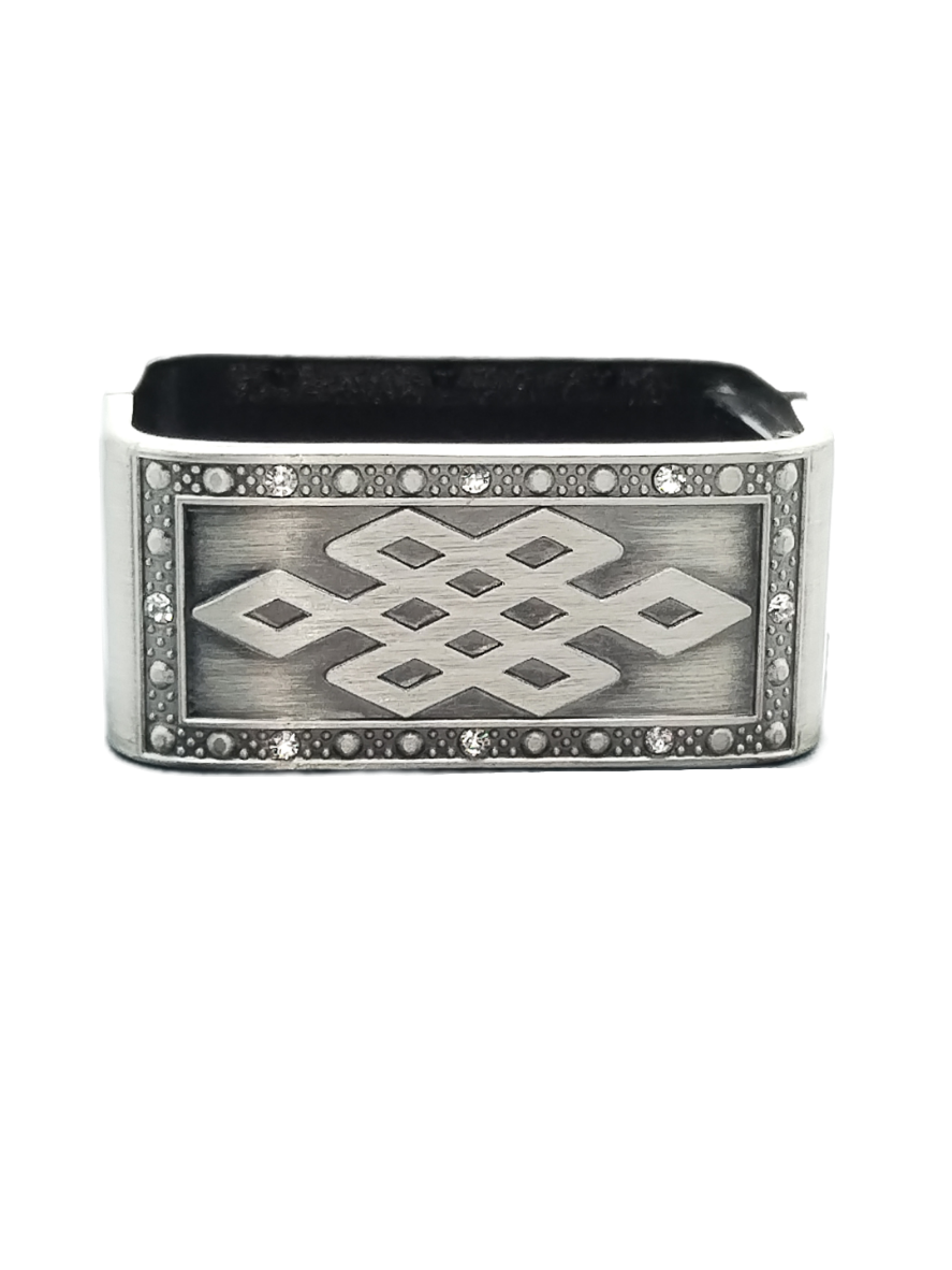 Pulsera gruesa de plata Mate, brazalete rectangular, chica rockera, informal, joyería, mujer, estilo callejero, regalos