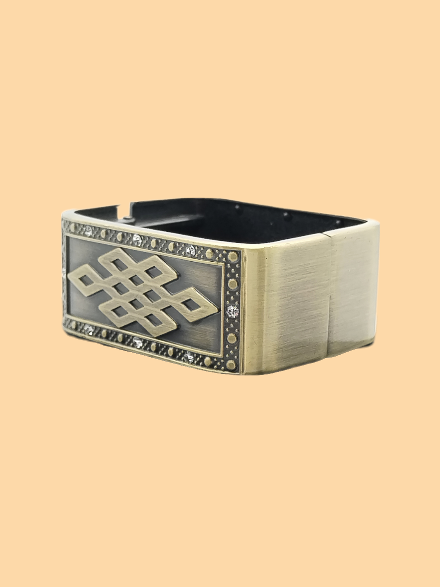 Brazalete de bronce grueso, pulsera rectangular, joyería, mujer, para ella, regalos, moda