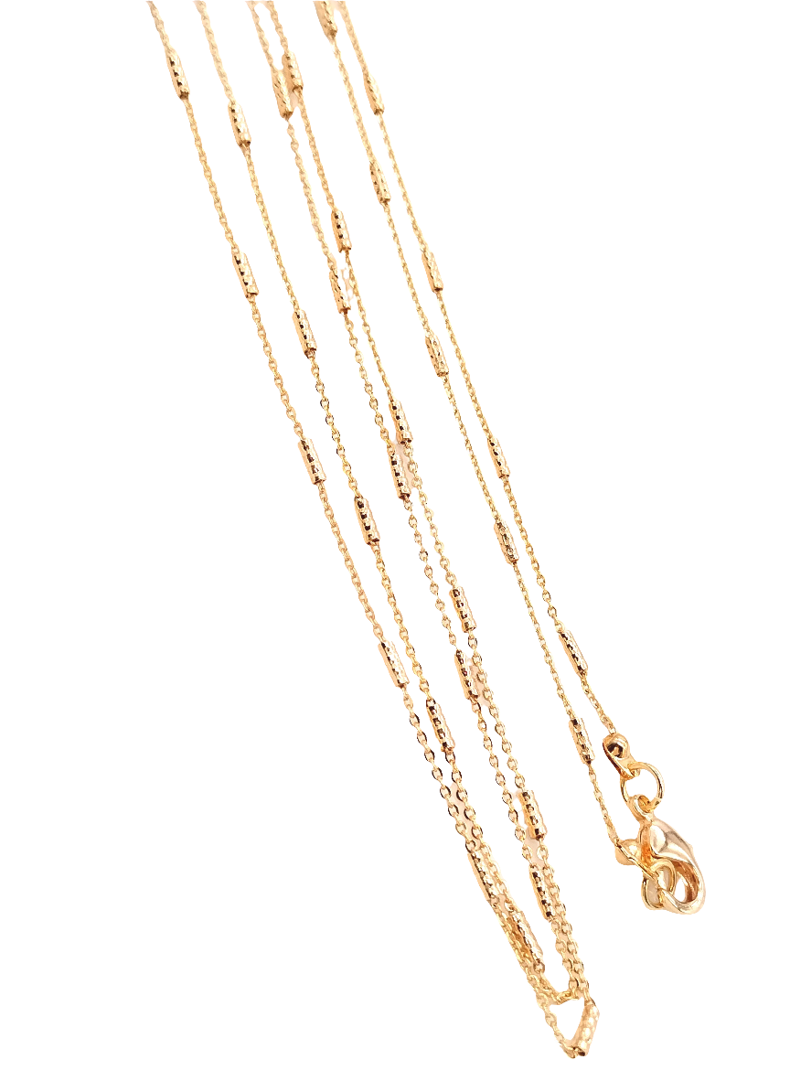 Long Dainty Gold Chain Necklace
