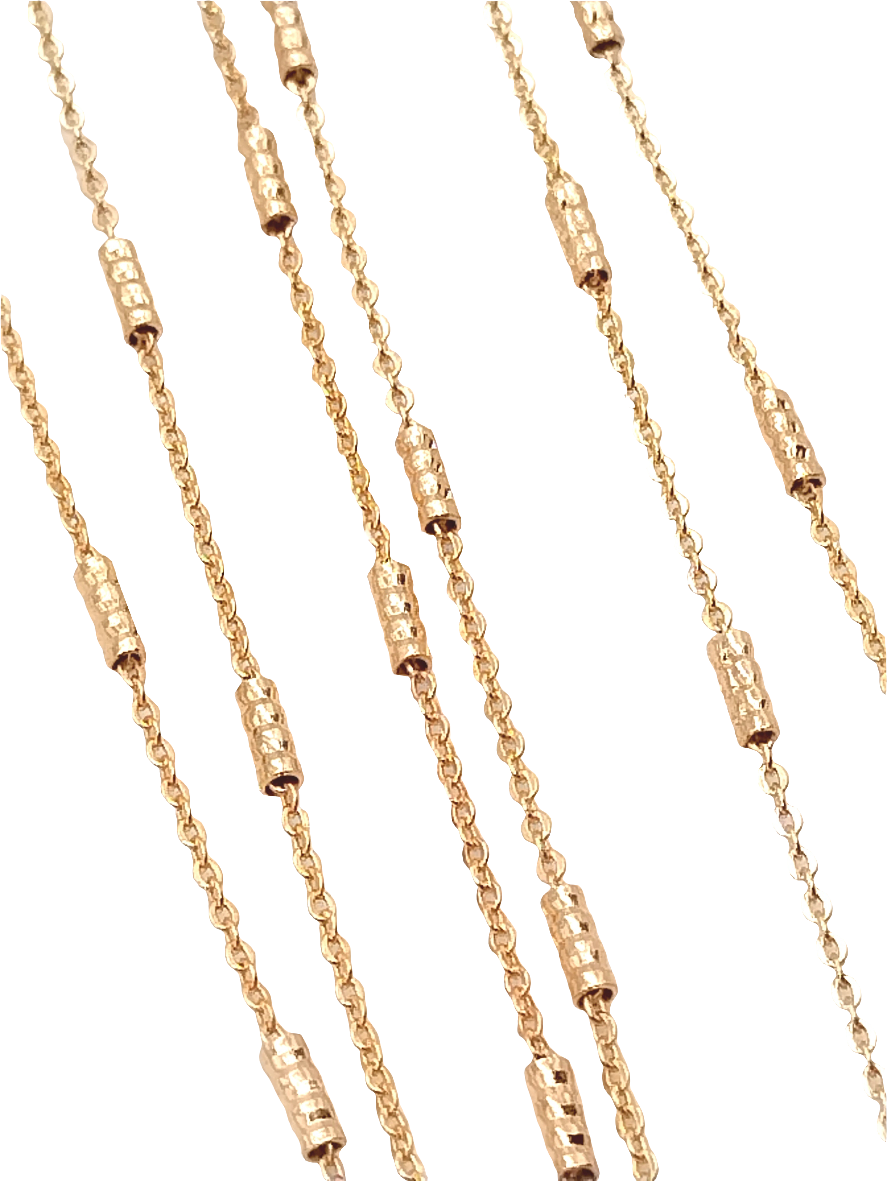 Long Dainty Gold Chain Necklace