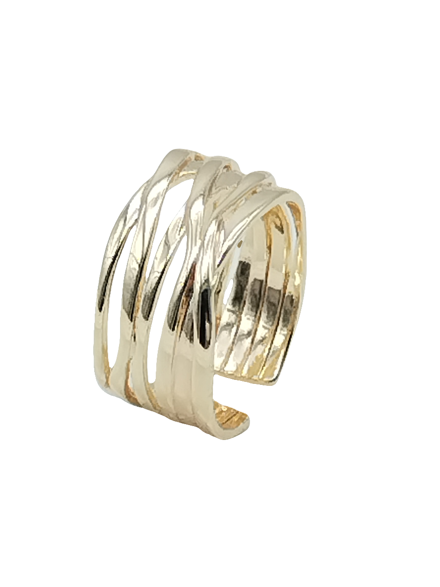 Breiter, klobiger Goldring