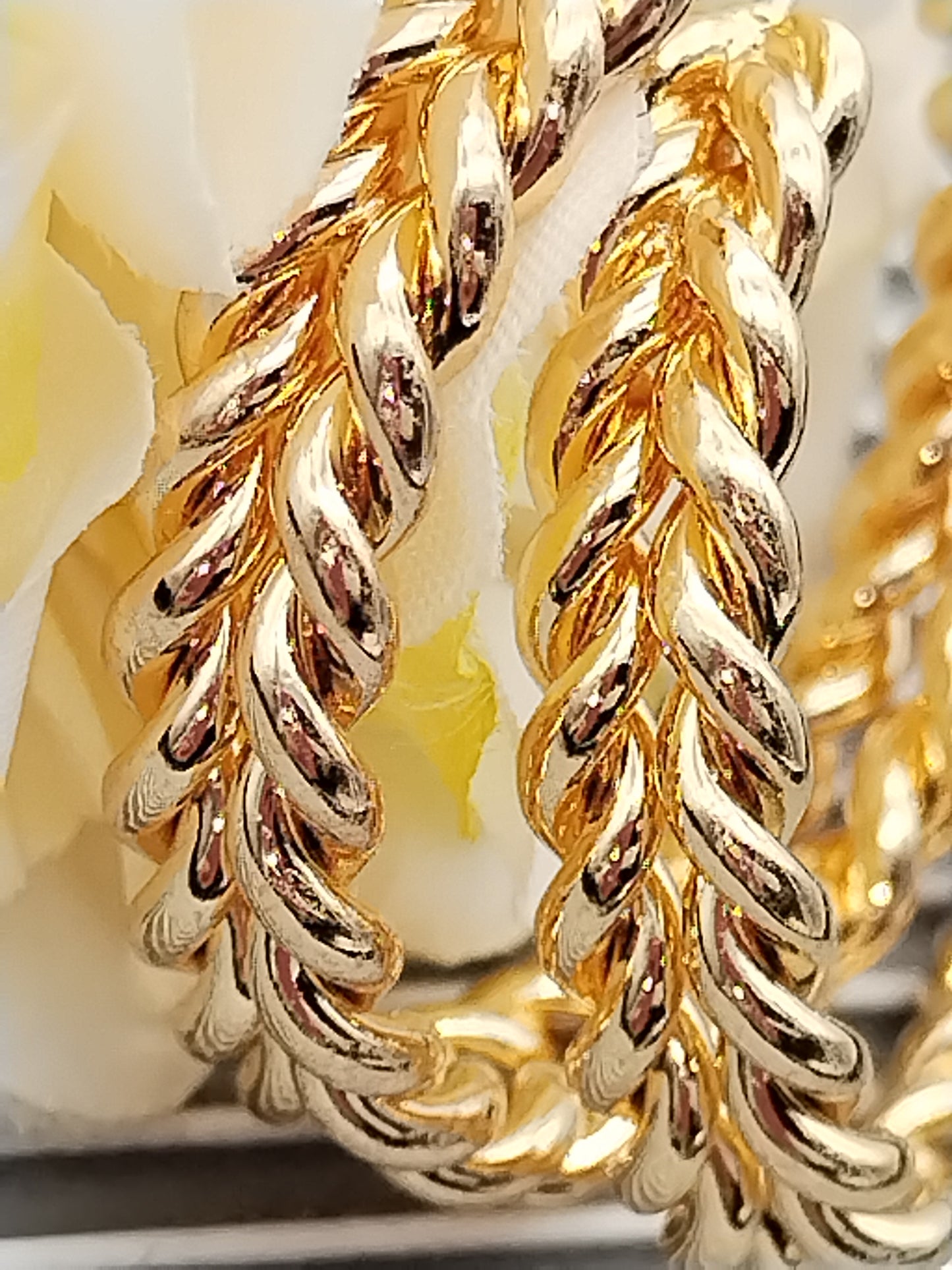 Large Gold Hoops, Braided Earrings, Boho Chic, Women Jewelry, Elegant
