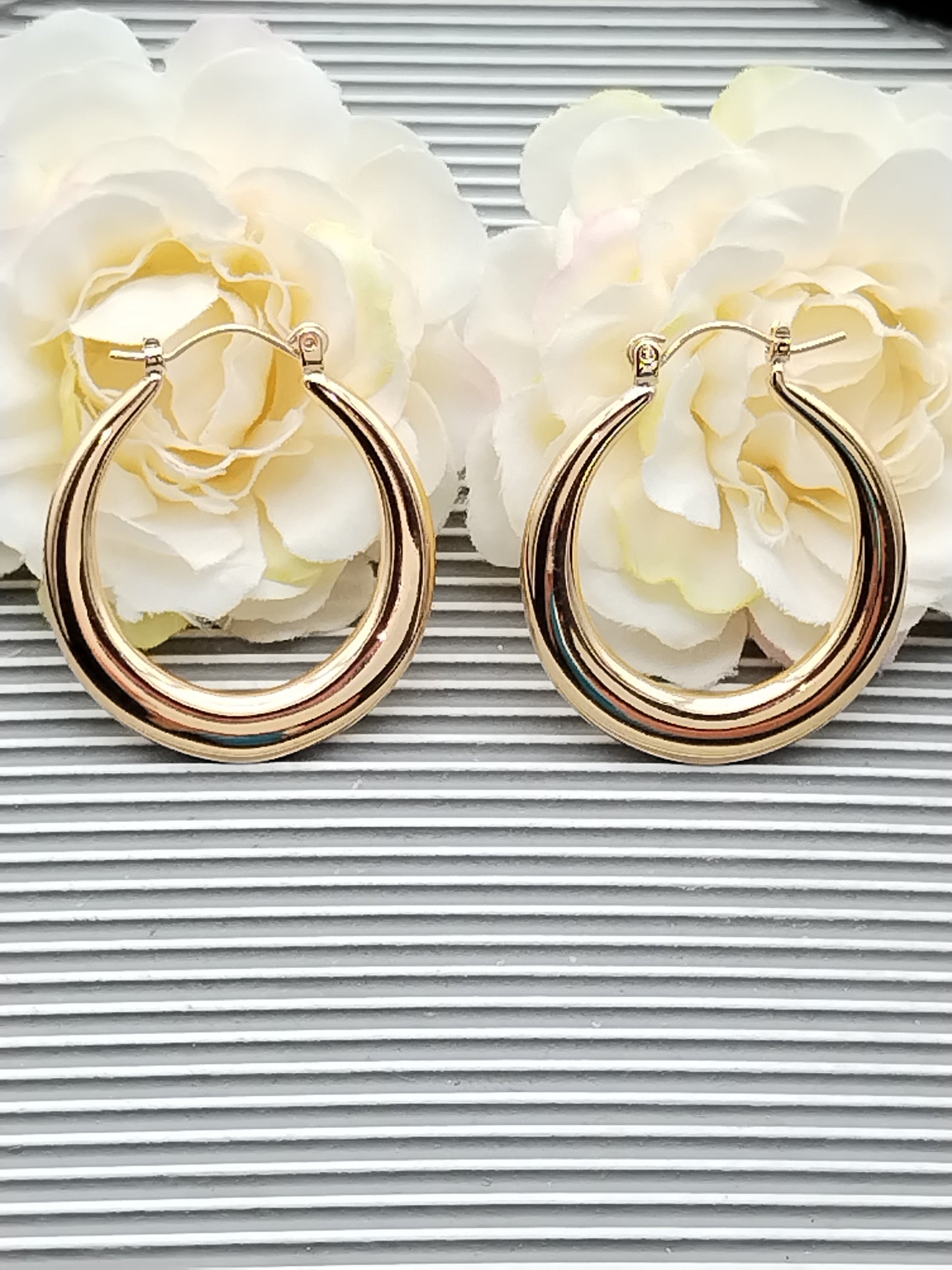 Aros de oro ovalados, pendientes de oro grandes, elegantes, minimalistas, joyas, estilo, boho, regalos