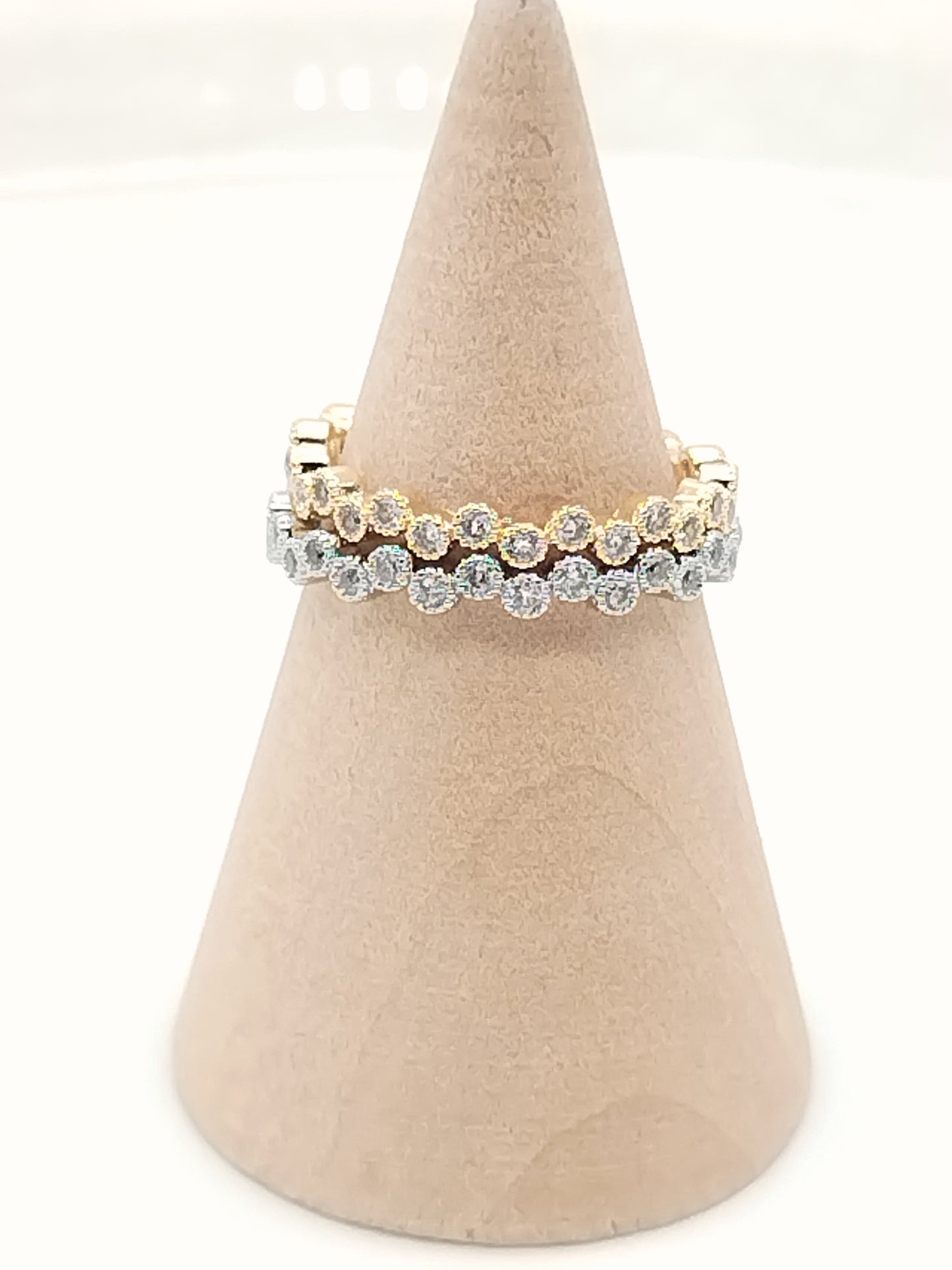 Zierlicher Silberring, Eternity CZ Ring, Femininer Schmuck, elegant, Damen, stapelbar (Kopie)