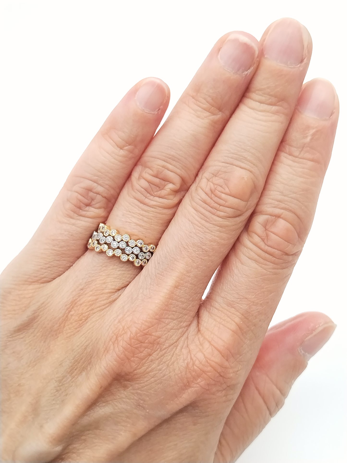 Zierlicher Silberring, Eternity CZ Ring, Femininer Schmuck, elegant, Damen, stapelbar (Kopie)