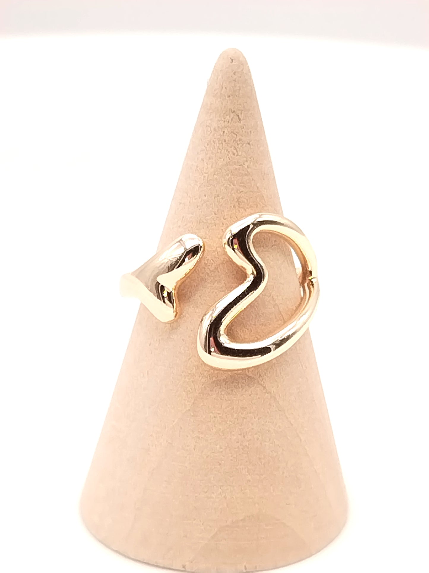 Offener Herzring, Auffälliger Goldring, Eleganter Schmuck, Geschenke, Jahrestag, Valentinstag, Frauen