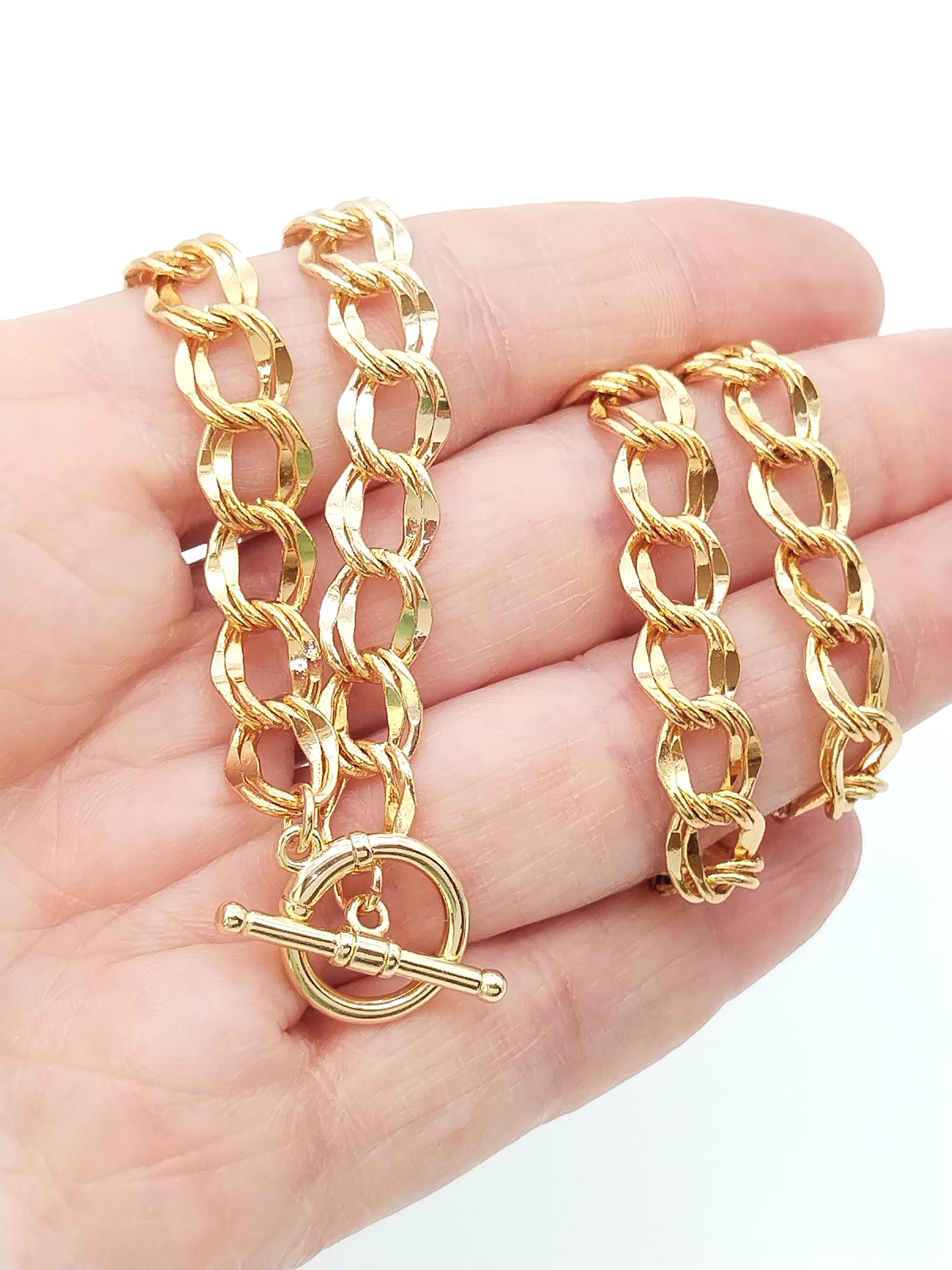 Chunky Gold Necklace, Curb Chain Choker, Trendy Affordable Jewelry, Christmas Gifts, For Her
