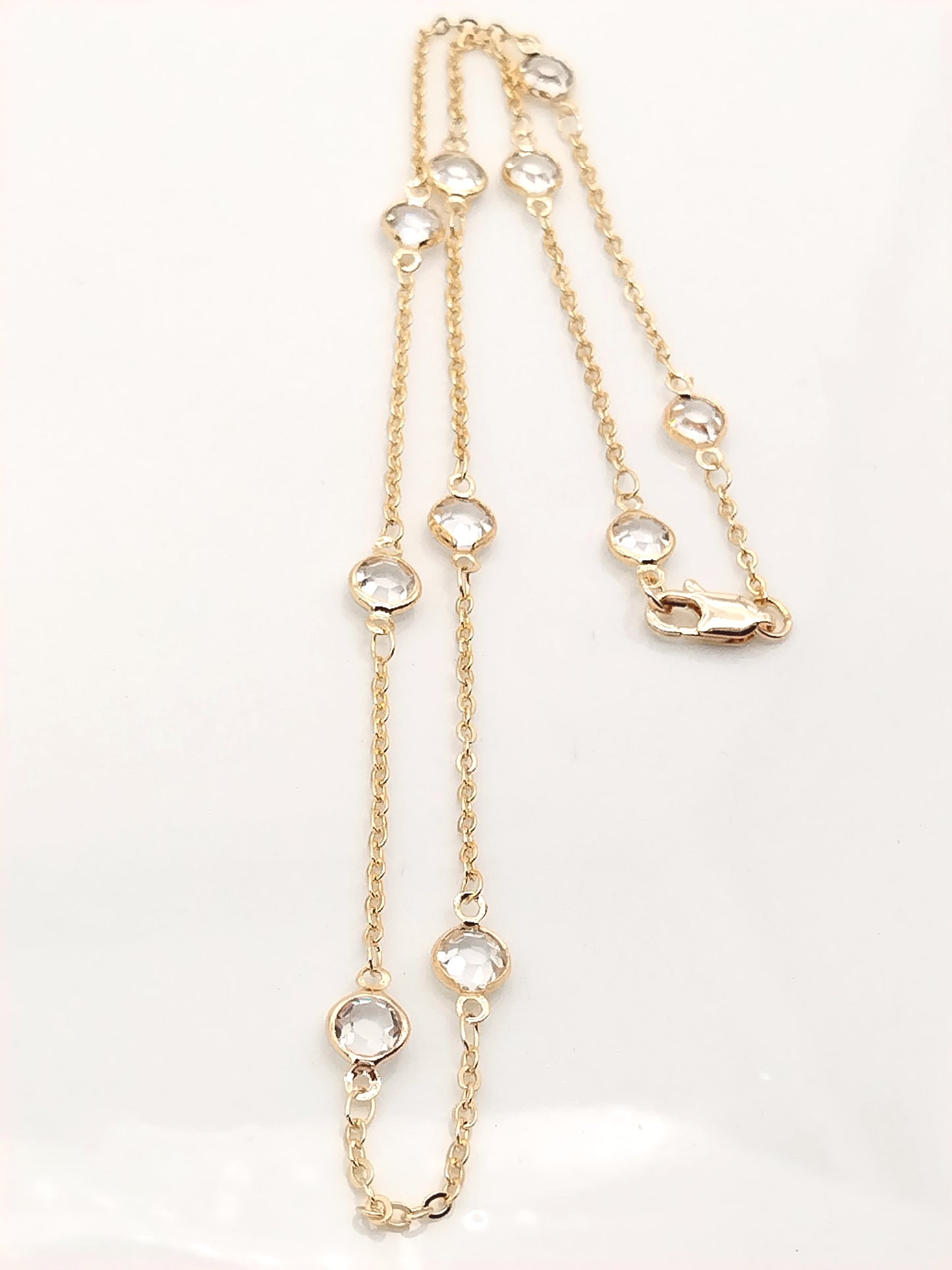 Collar de cristal de satélite, gargantilla de cristal dorado, joyería asequible, regalos de Navidad, para mujeres, niñas, delicado