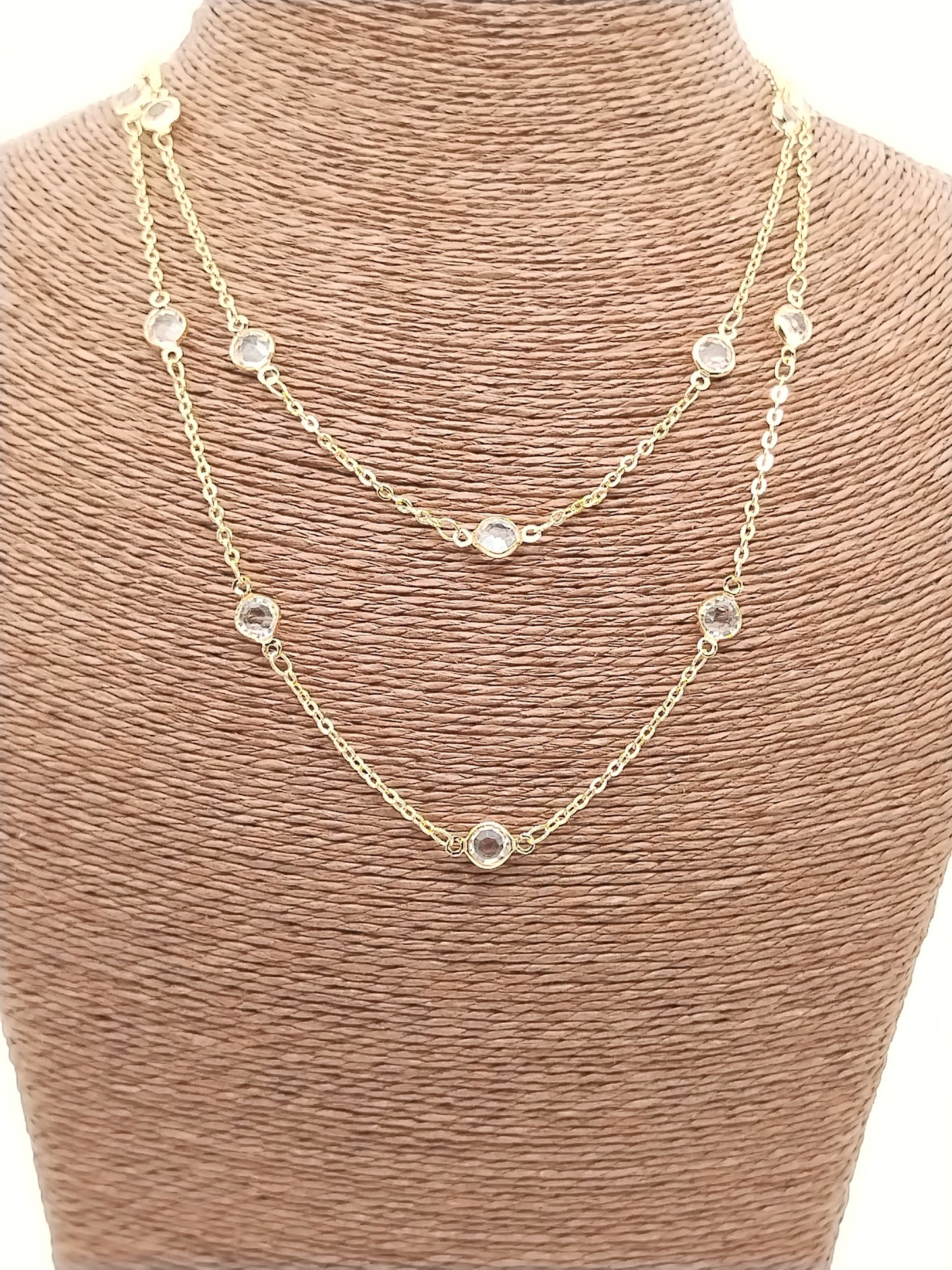 Collar de cristal de satélite, gargantilla de cristal dorado, joyería asequible, regalos de Navidad, para mujeres, niñas, delicado