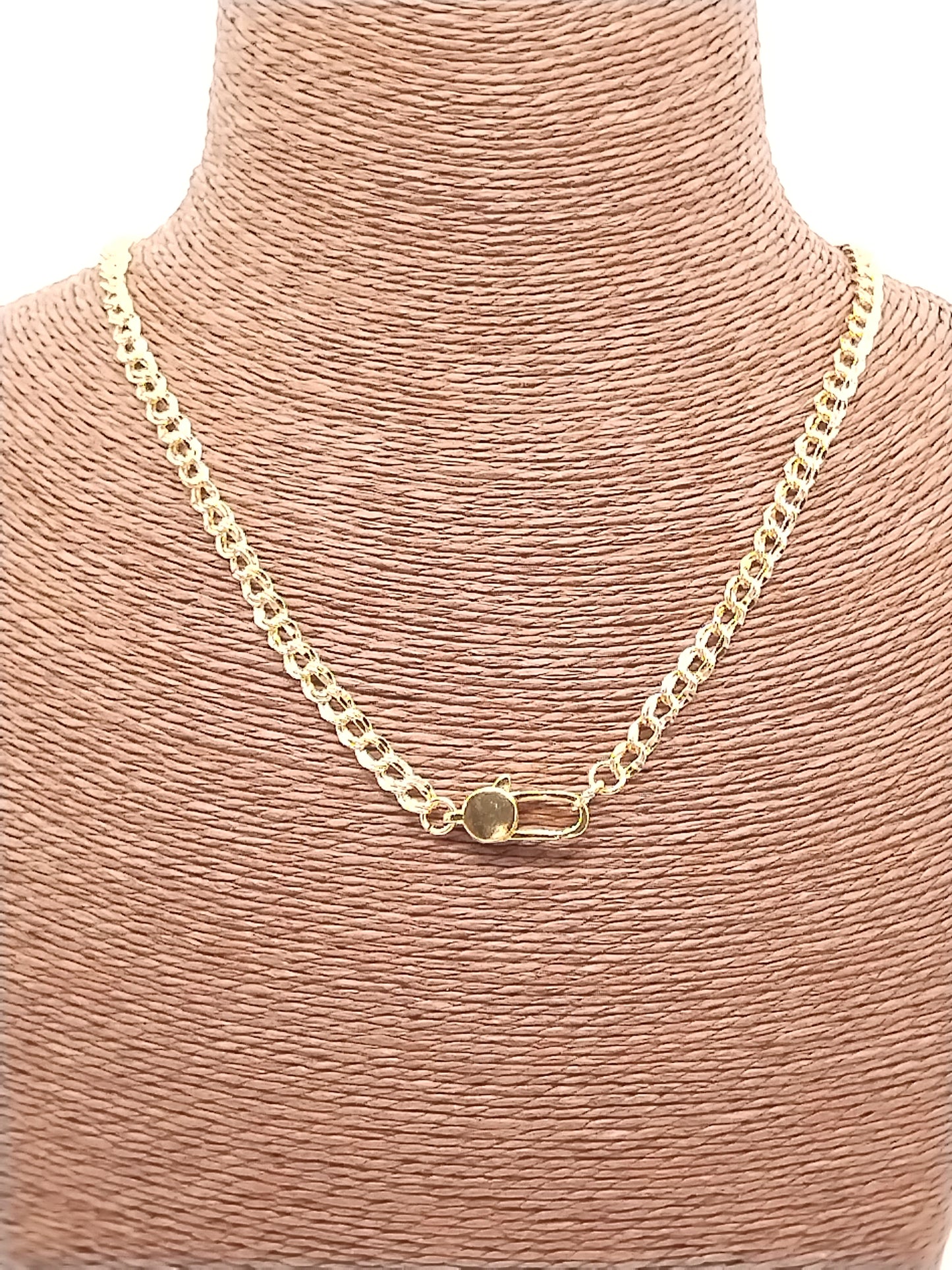 Klobige Kette, 18 Karat vergoldetes Halsband, trendiger Damenschmuck, Geschenk, Feiertage, edel