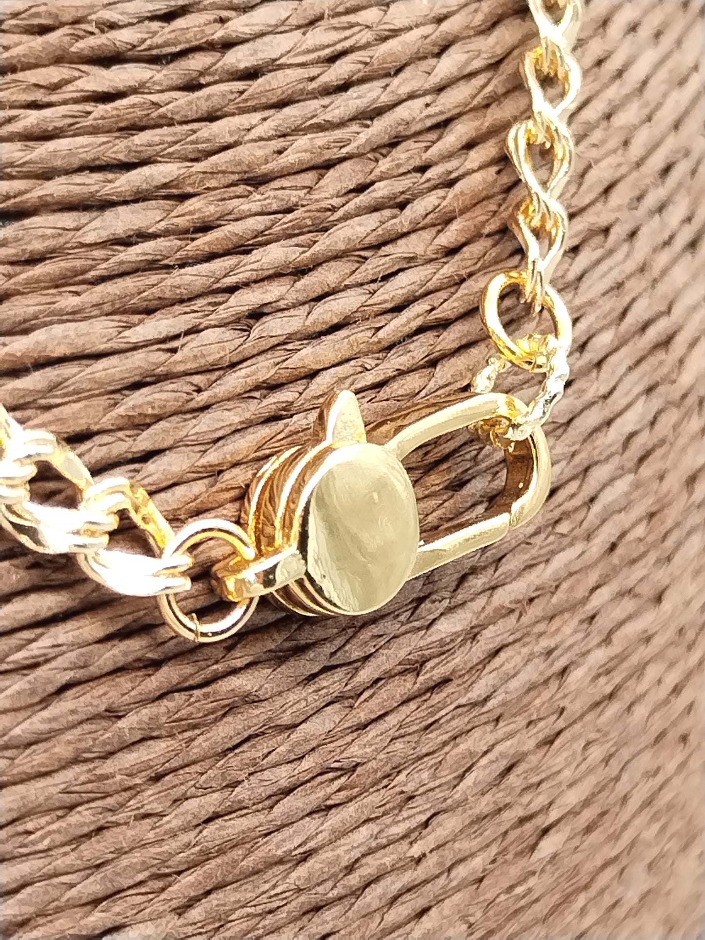 Klobige Kette, 18 Karat vergoldetes Halsband, trendiger Damenschmuck, Geschenk, Feiertage, edel