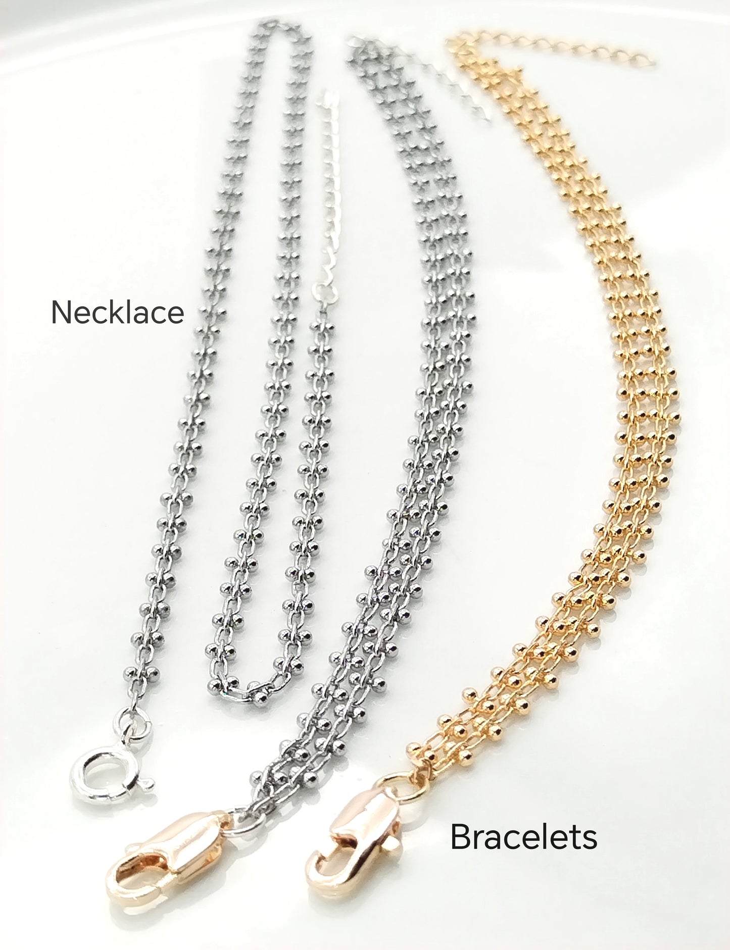 Silbernes Kettenhalsband, trendige Halskette, Valentinstagsgeschenk, minimalistischer Schmuck, Frauen (Copia)