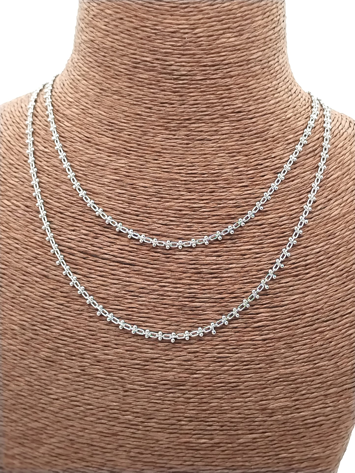 Silbernes Kettenhalsband, trendige Halskette, Valentinstagsgeschenk, minimalistischer Schmuck, Frauen (Copia)
