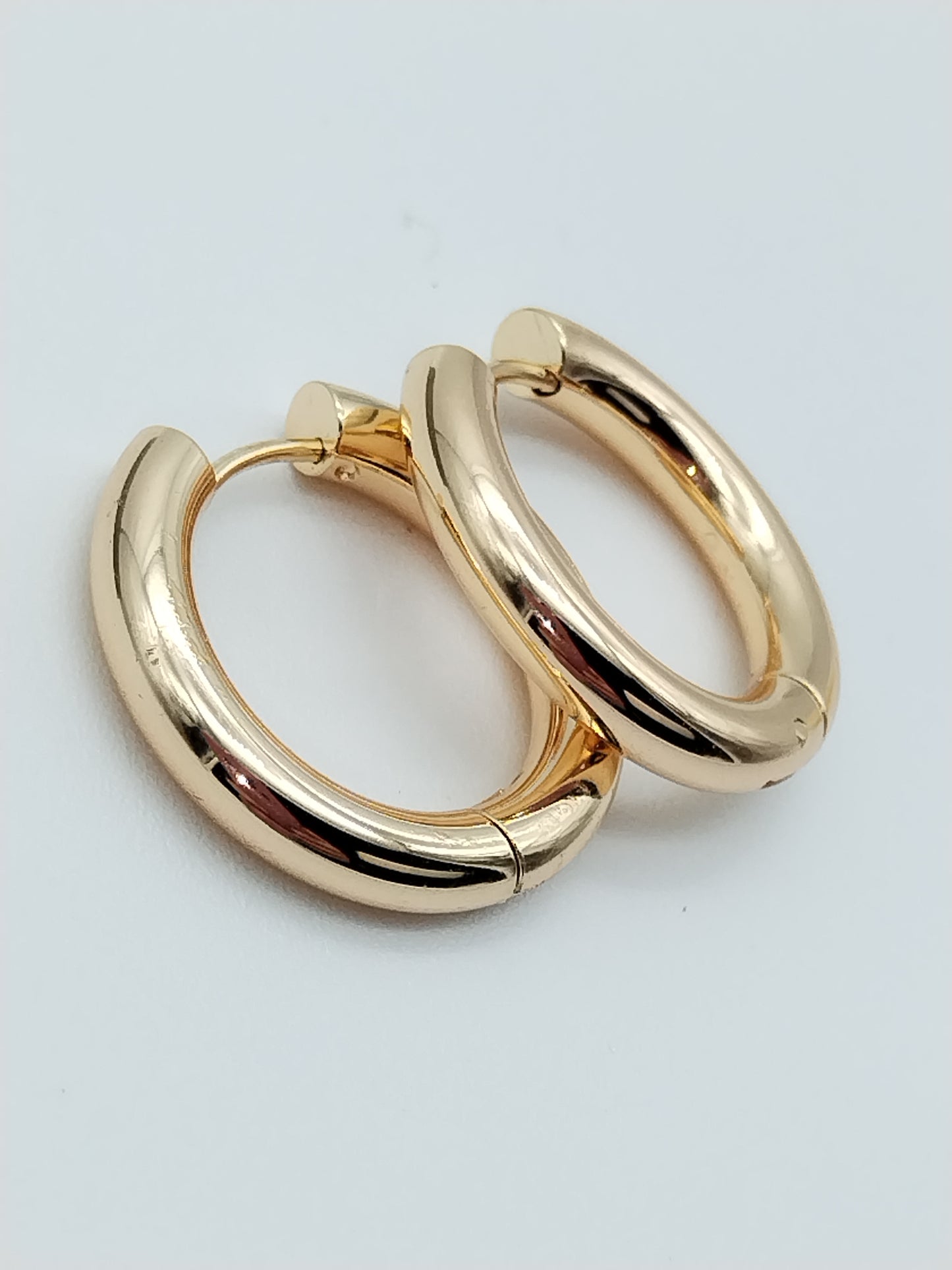 Große Creolen, klobige goldene Creolen, Geschenk