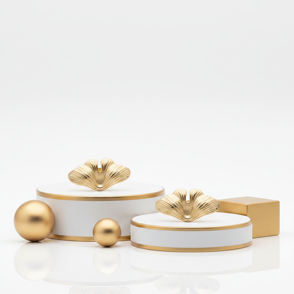 Botanical Stud Earrings Gold Nature Jewelry Women
