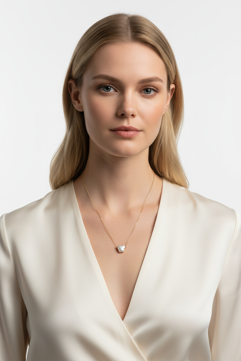 18K gold plated butterfly pearl charm necklace hypoallergenic dainty chain women

