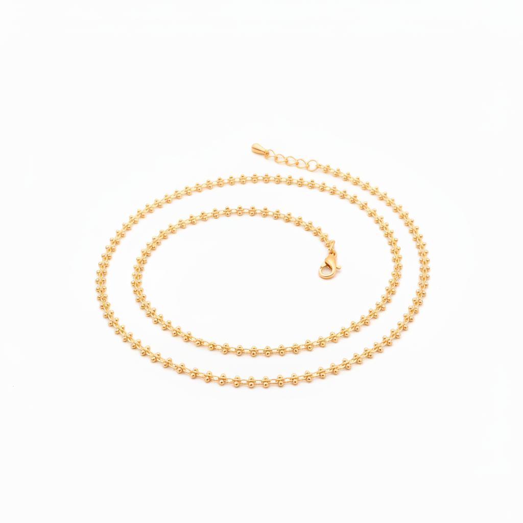 18k Gold Plated Satellite Choker Necklace for Women
