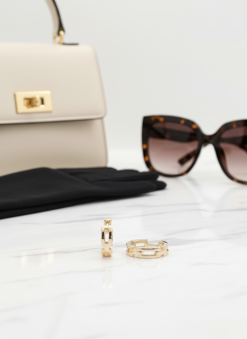 Elegant lifestyle scene with single pair of huggies