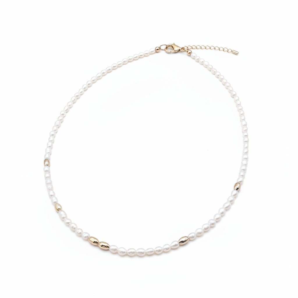 Freshwater Pearl Choker Necklace 14k Gold Filled for Women


