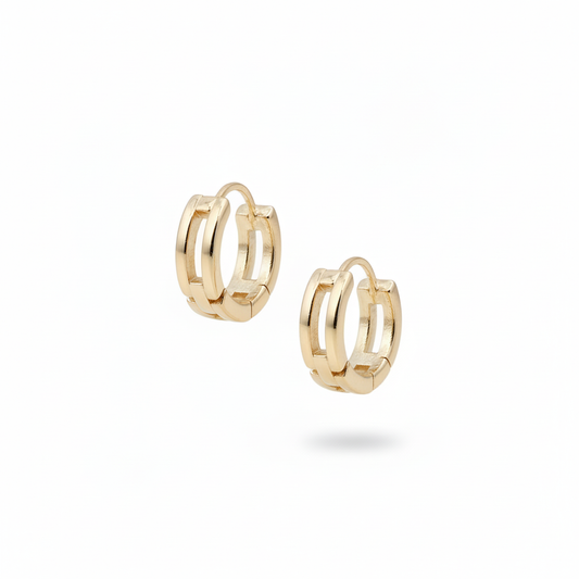 Huggie Hoops - Shadow Left Earring