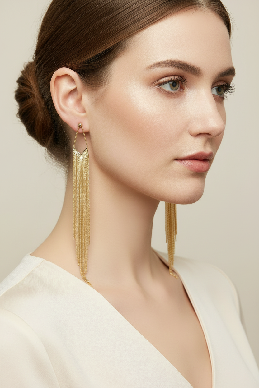 Model with Neutral Outfit