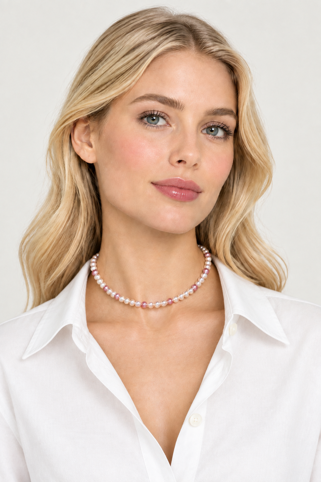 14k gold filled freshwater pearl necklace, everyday layering choker
