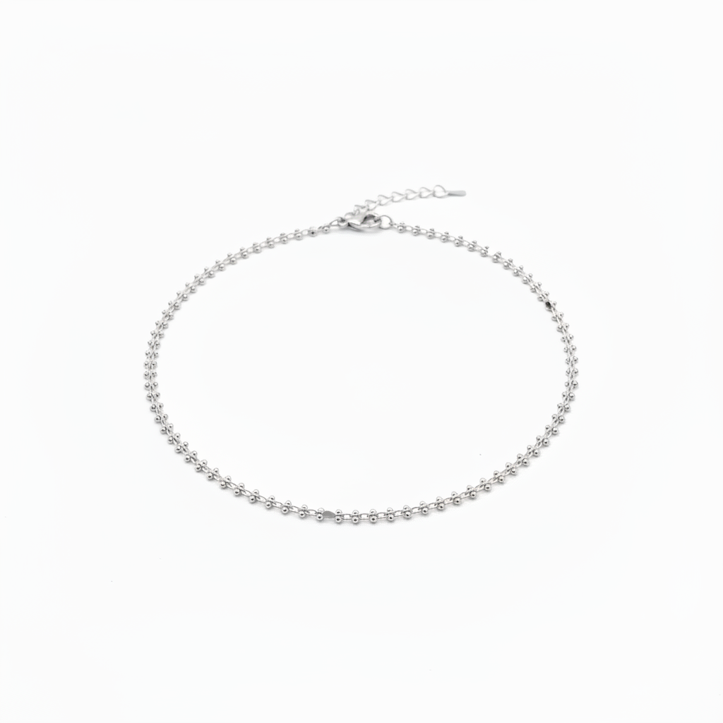 Silver Plated Satellite Choker Necklace for Women
