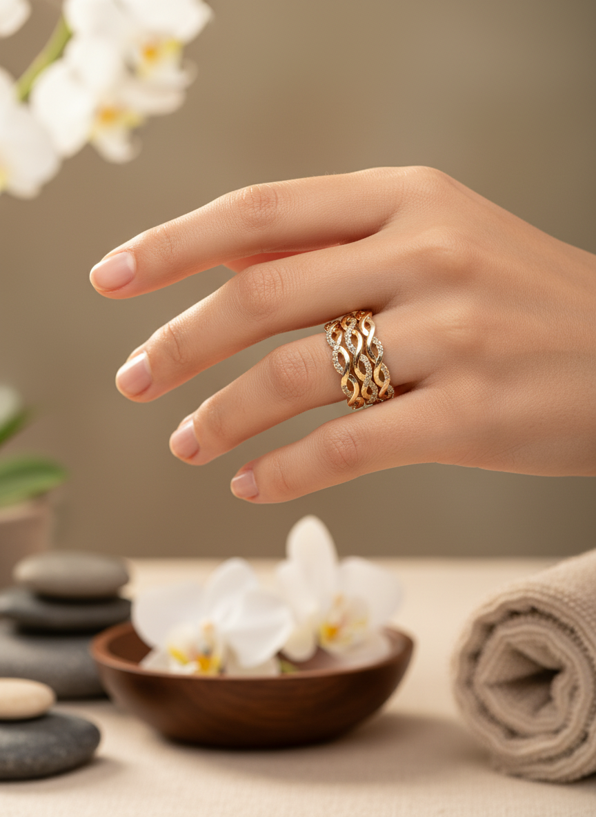 Twist Ring on Model Hand